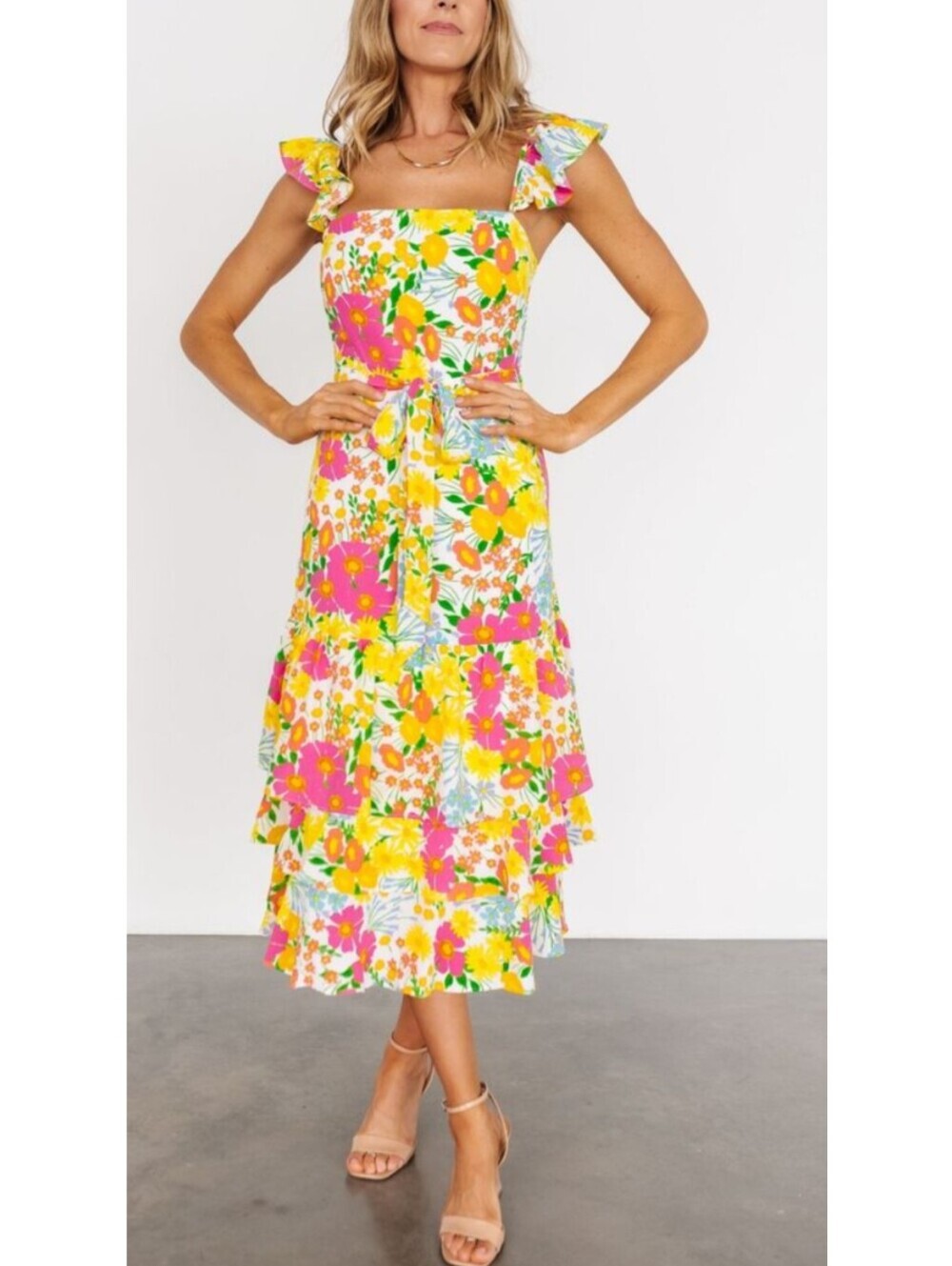 Baltic Born Dani Tiered Midi Dress